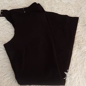 WHBM black 4 Short flare dress pants